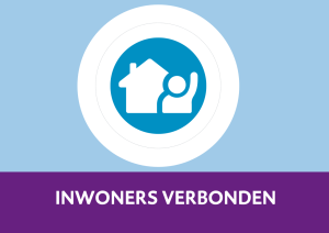 afbeelding van een huisje met een mens en daaronder de tekst Inwoners Verbonden